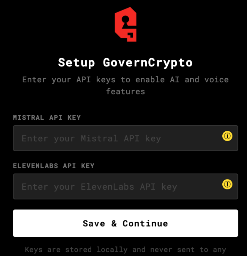 API Keys Setup